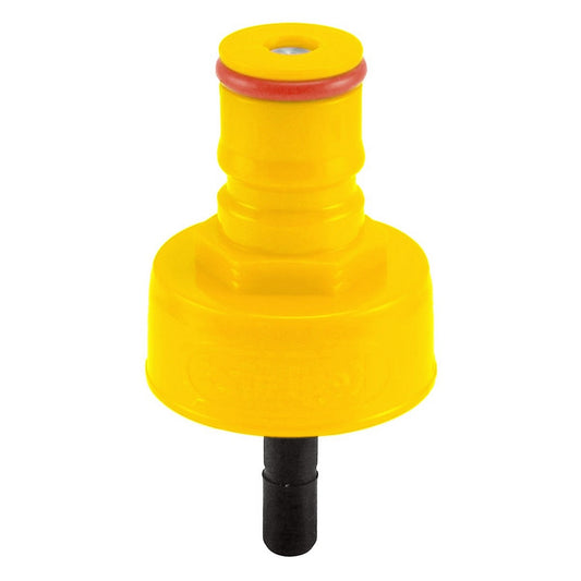 Kegland FermZilla Duotight Yellow Plastic Carbonation Ball Lock Cap - 1/4" (6.35mm)