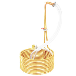 Eastern Racer Copper Extra Wide Immersion Wort Chiller - 25' X 3/8" - Vinyl Tubing