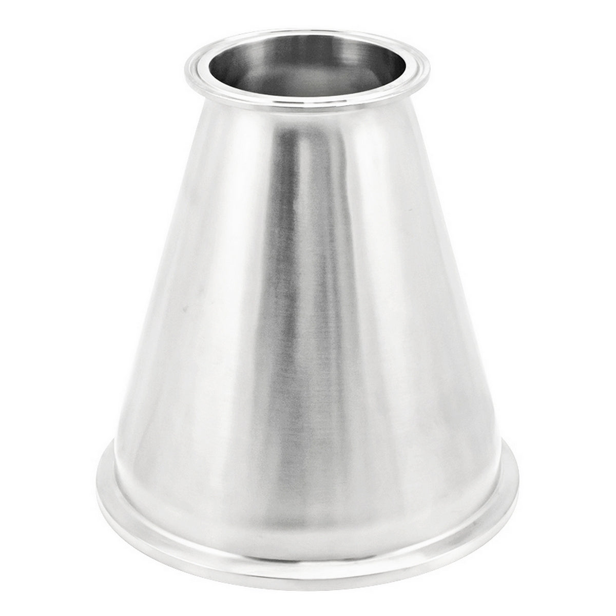 Stainless Steel 6" x 3" Tri-Clover Concentric Reducer (Long)