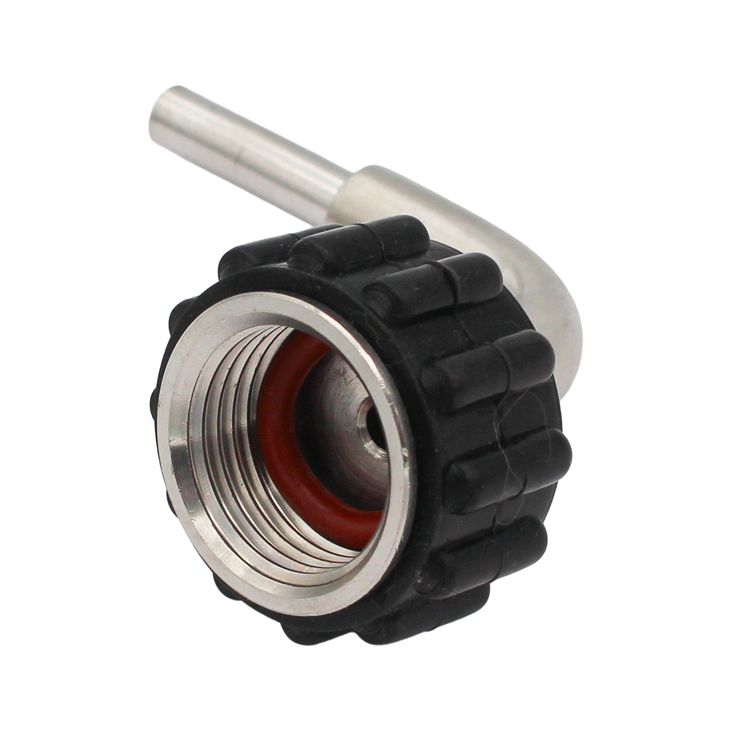 Stainless Steel Quick Connector 90° Elbow - 1/2" Female NPT X 1/4" (6.35mm)