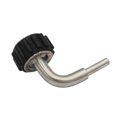Stainless Steel Quick Connector 90° Elbow - 1/2" Female NPT X 1/4" (6.35mm)