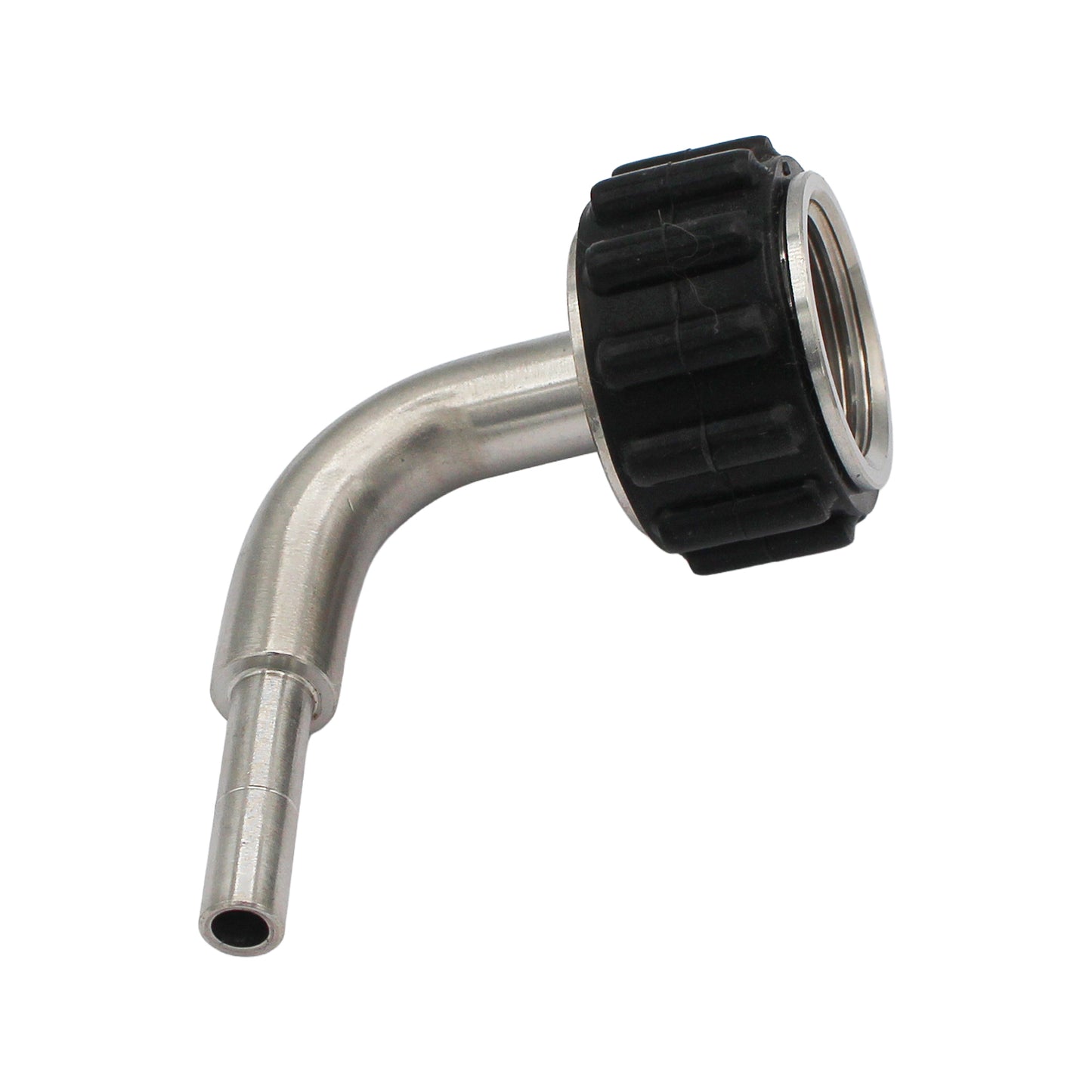 Stainless Steel Quick Connector 90° Elbow - 1/2" Female NPT X 1/4" (6.35mm)