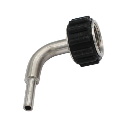 Stainless Steel Quick Connector 90° Elbow - 1/2" Female NPT X 1/4" (6.35mm)