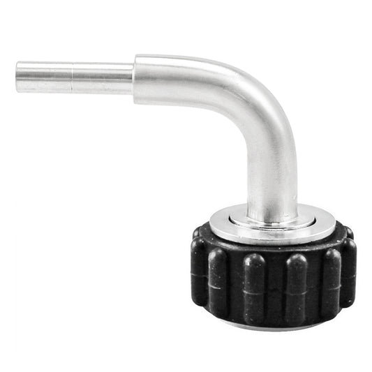 Stainless Steel Quick Connector 90° Elbow - 1/2" Female NPT X 1/4" (6.35mm)