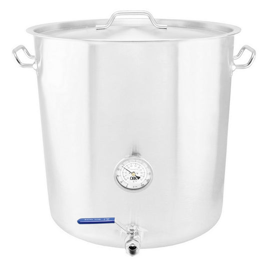 Stainless Steel Welded Tri-Clad Brew Kettle - 18 Gallon (68L)
