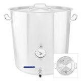 Stainless Steel Welded Tri-Clad Brew Kettle - 18 Gallon (68L)