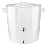 Stainless Steel Welded Tri-Clad Brew Kettle - 18 Gallon (68L)