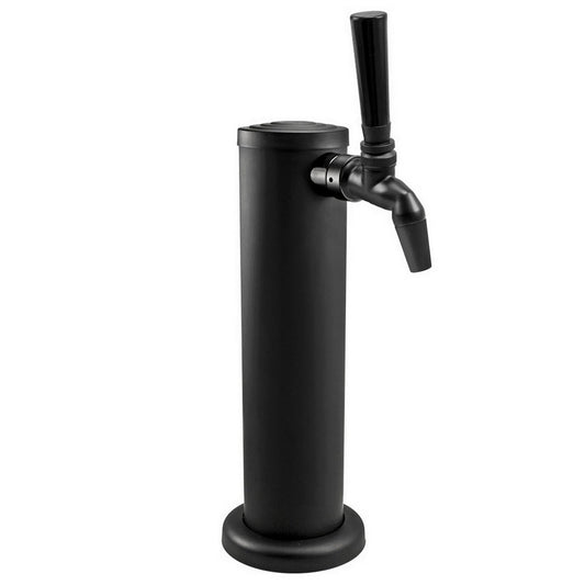 Black Phantom Stainless Steel Beer Tower Duotight Kit - Single Nukatap Faucet