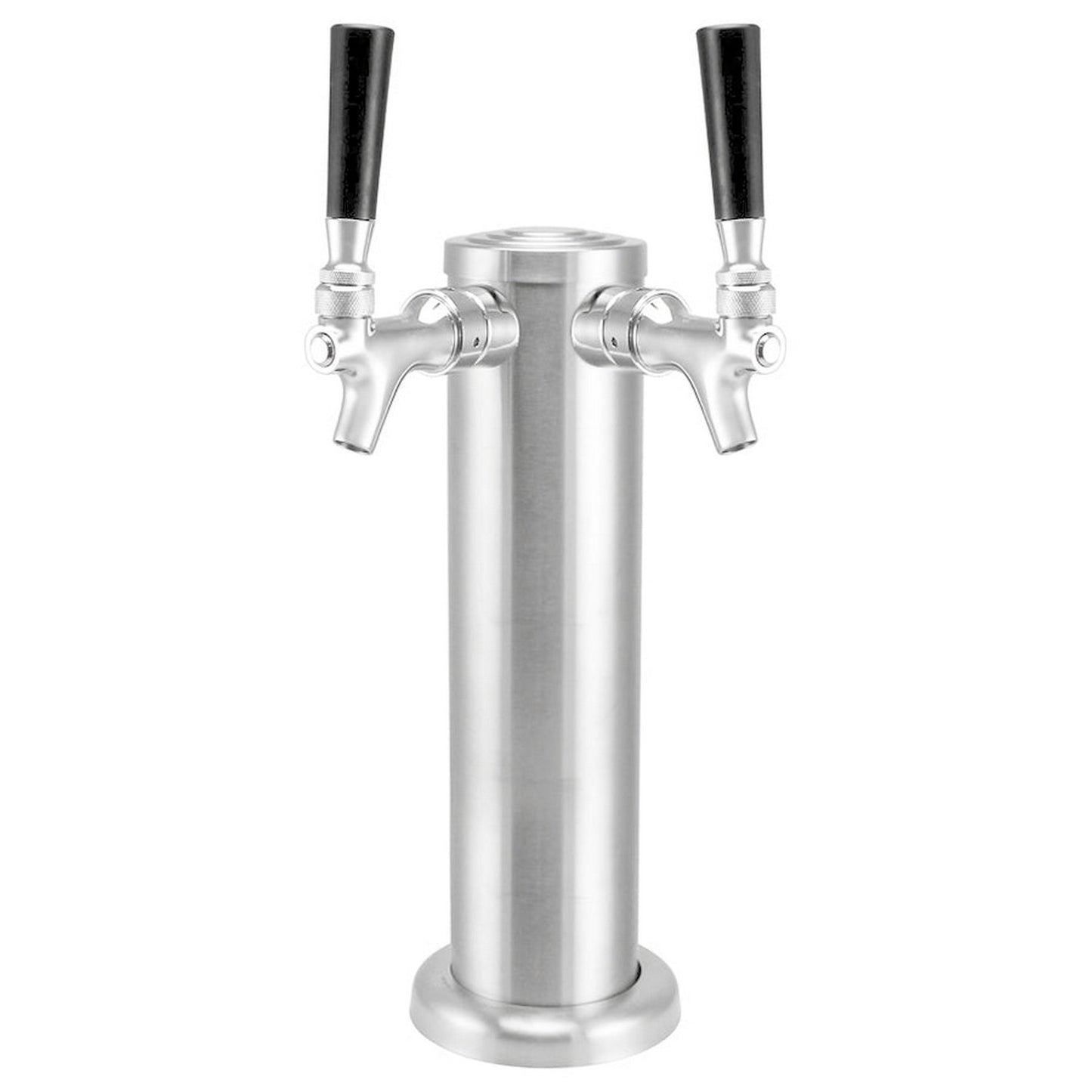Kegland Brushed Stainless Steel Beer Tower Duotight Kit - Double Faucet