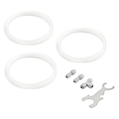 Kegland Brushed Stainless Steel Beer Tower Duotight Kit - Double Faucet