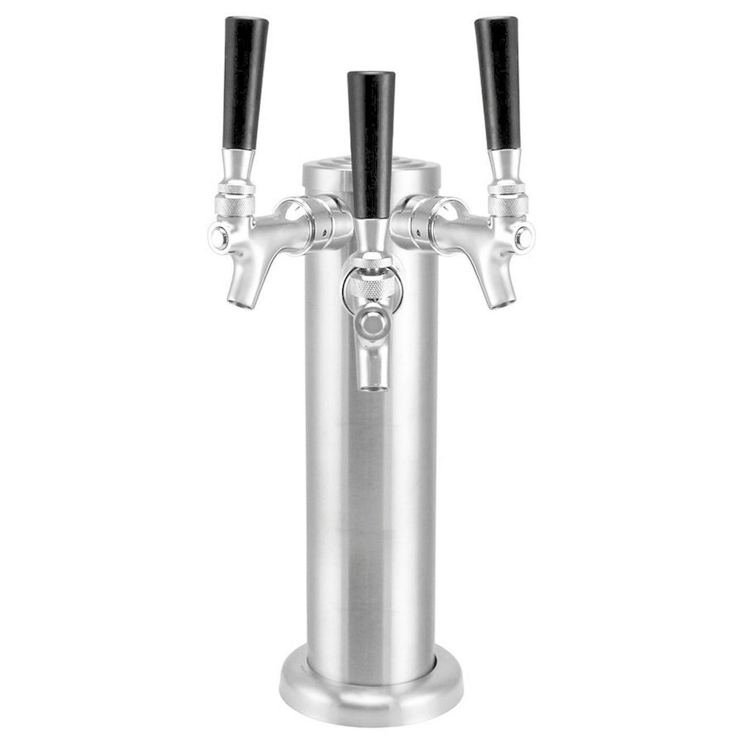Kegland Brushed Stainless Steel Beer Tower Duotight Kit - Triple Faucet