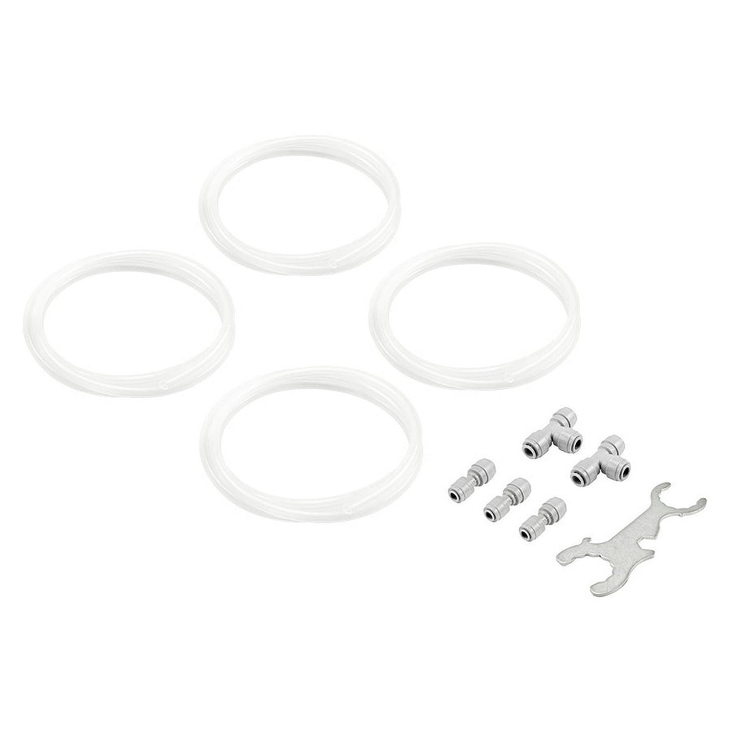 Kegland Brushed Stainless Steel Beer Tower Duotight Kit - Triple Faucet