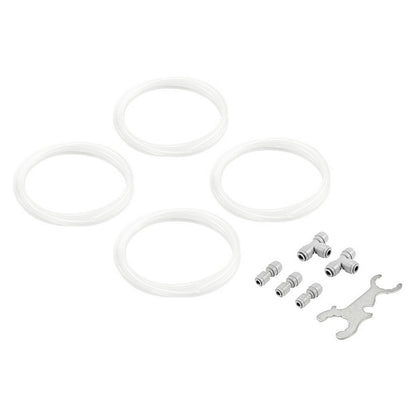 Kegland Brushed Stainless Steel Beer Tower Duotight Kit - Triple Faucet