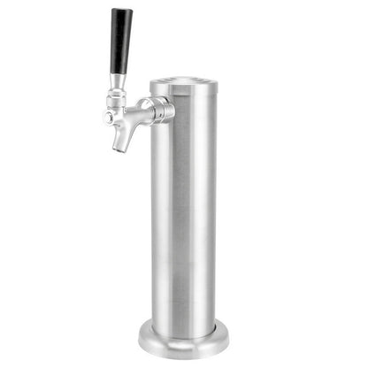 Kegland Brushed Stainless Steel Beer Tower Duotight Kit - Single Faucet