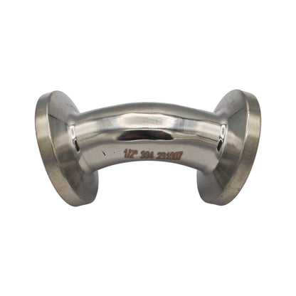 1/2" Tri Clamp 45° Elbow - Tri Clover Sanitary Stainless Steel Fitting