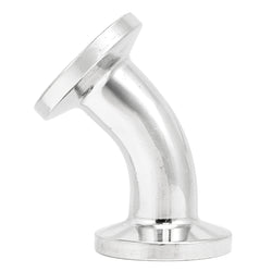Stainless Steel Tri-Clover 45° Elbow - 1/2" TC