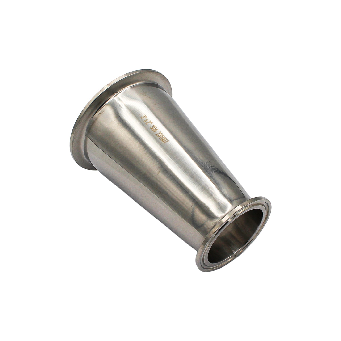 3" X 2" Tri Clamp Concentric Reducer - Tri Clover Sanitary Stainless Steel Fitting