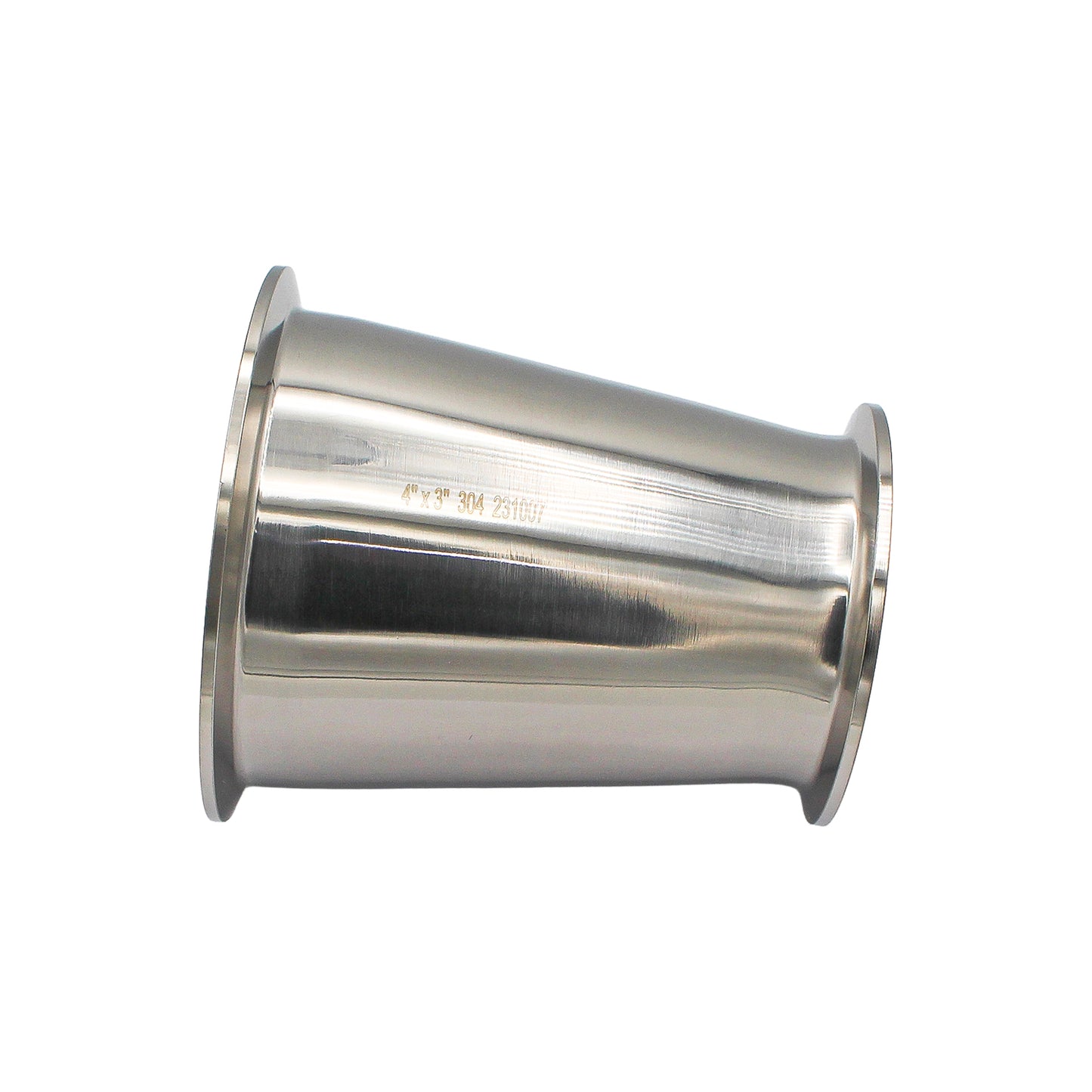 4" X 3" Tri Clamp Concentric Reducer - Tri Clover Sanitary Stainless Steel Fitting