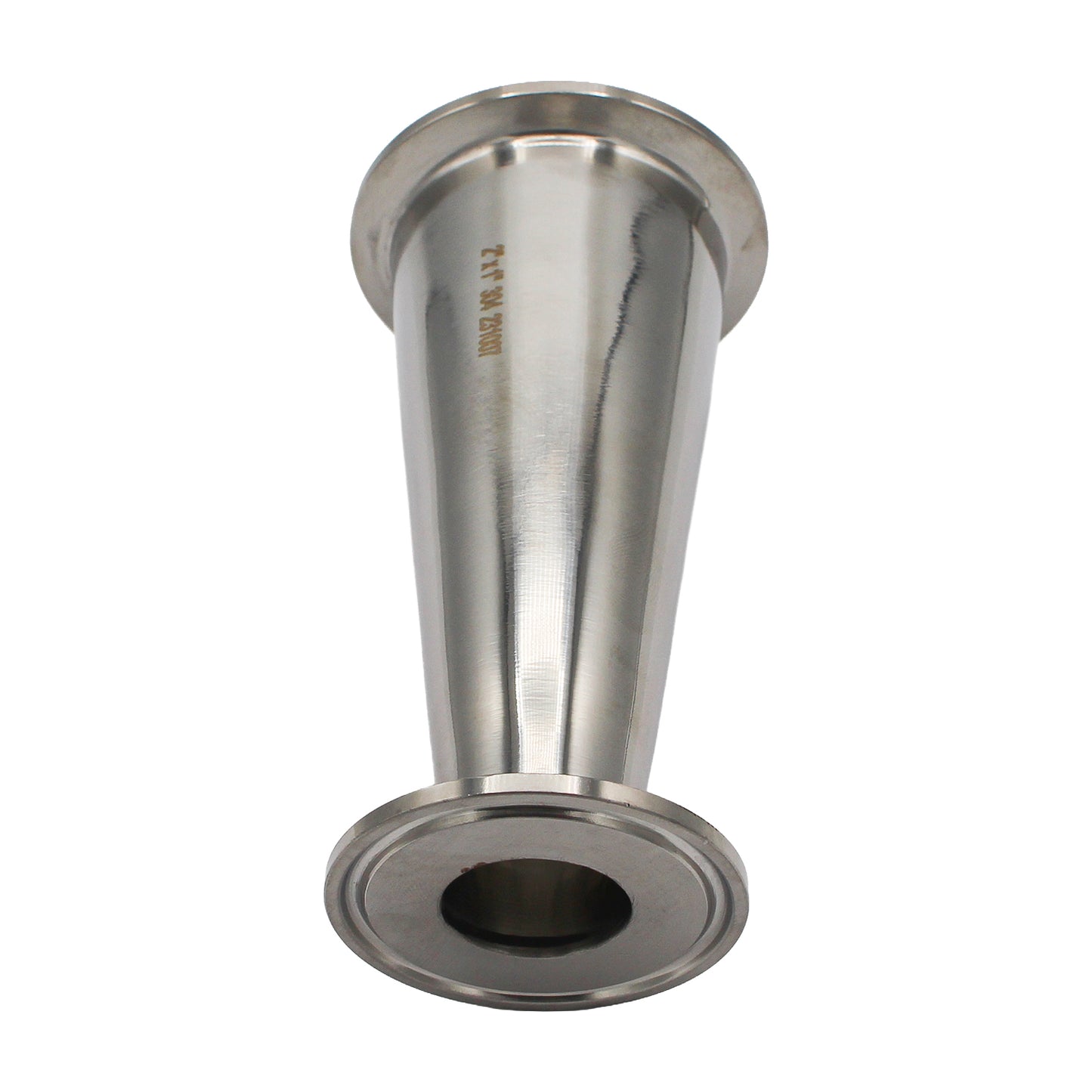 2" X 1" Tri Clamp Eccentric Reducer - Tri Clover Sanitary Stainless Steel Fitting