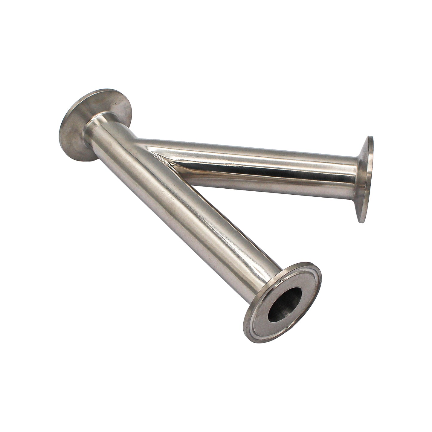 1" Tri Clamp Lateral Wye (Y-fitting)- Sanitary Stainless Steel
