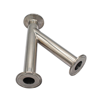 1" Tri Clamp Lateral Wye (Y-fitting)- Sanitary Stainless Steel