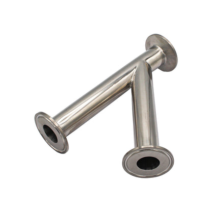 1" Tri Clamp Lateral Wye (Y-fitting)- Sanitary Stainless Steel