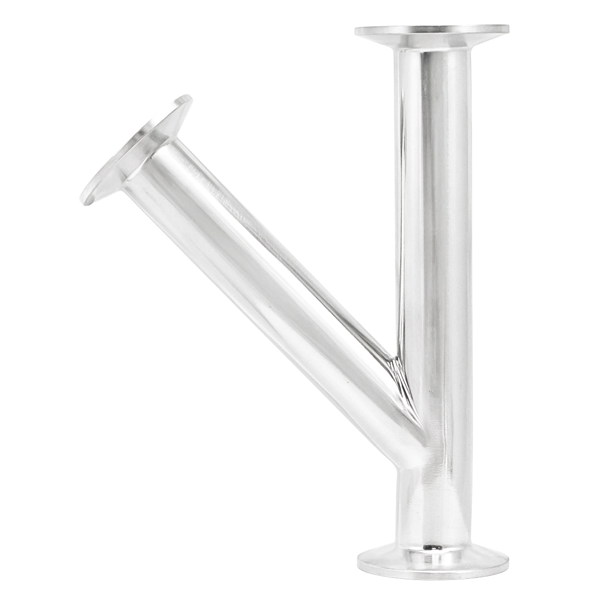 1" Tri Clamp Lateral Wye (Y-fitting)- Sanitary Stainless Steel