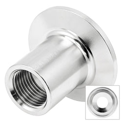 Stainless Steel Tri-Clover Cone - 1.5" TC X 1/2" Female NPT