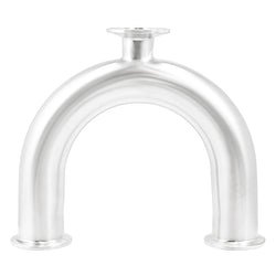 Stainless Steel Tri-Clover 180° Drop U-Bend - 1.5" TC X 1" TC