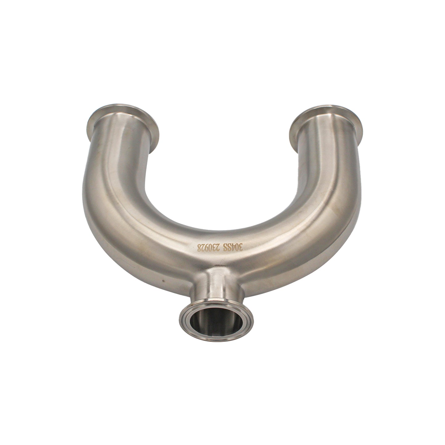 2" Tri Clamp X 1.5" Tri Clamp 180° Drop Elbow (U Bend) -Tri Clover Sanitary Stainless Steel
