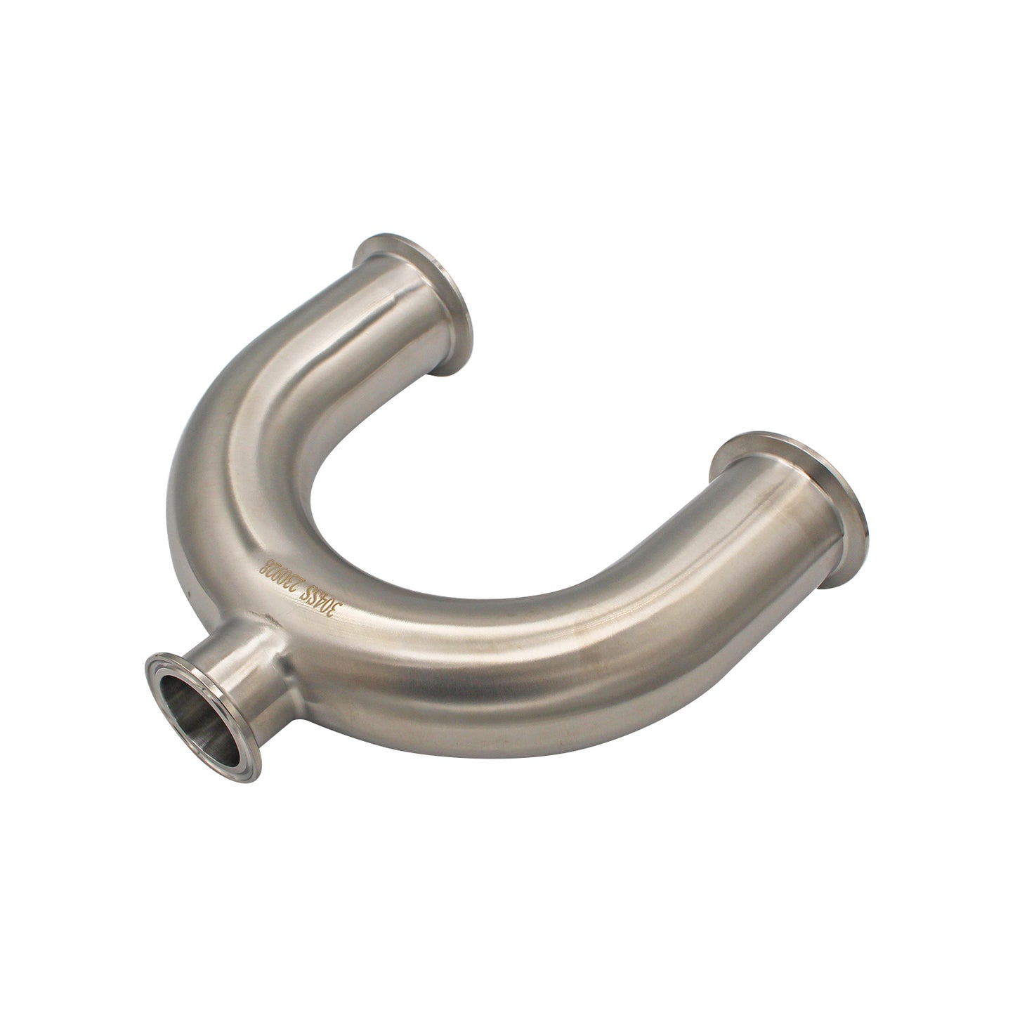 2" Tri Clamp X 1.5" Tri Clamp 180° Drop Elbow (U Bend) -Tri Clover Sanitary Stainless Steel