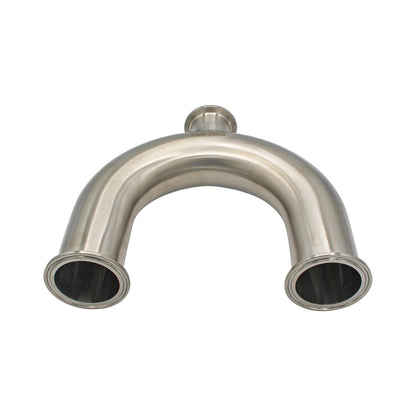 2" Tri Clamp X 1.5" Tri Clamp 180° Drop Elbow (U Bend) -Tri Clover Sanitary Stainless Steel