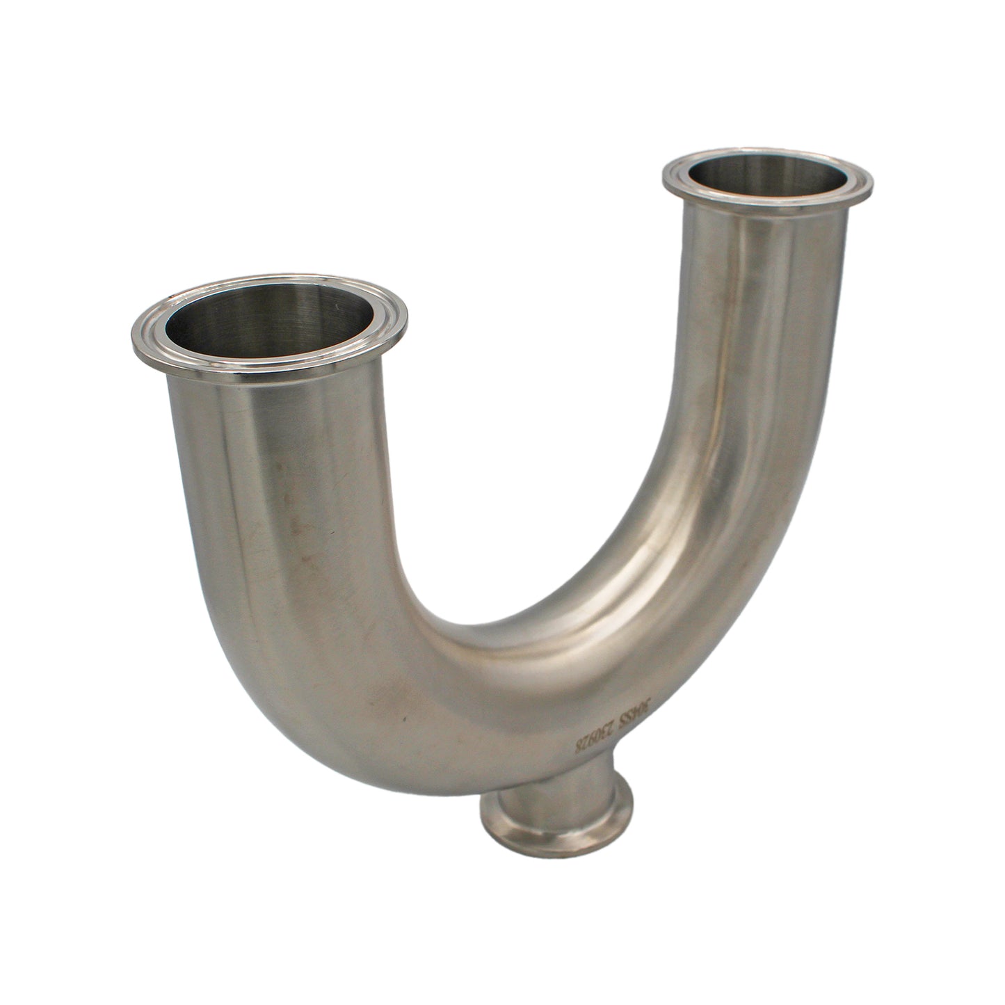 2" Tri Clamp X 1.5" Tri Clamp 180° Drop Elbow (U Bend) -Tri Clover Sanitary Stainless Steel