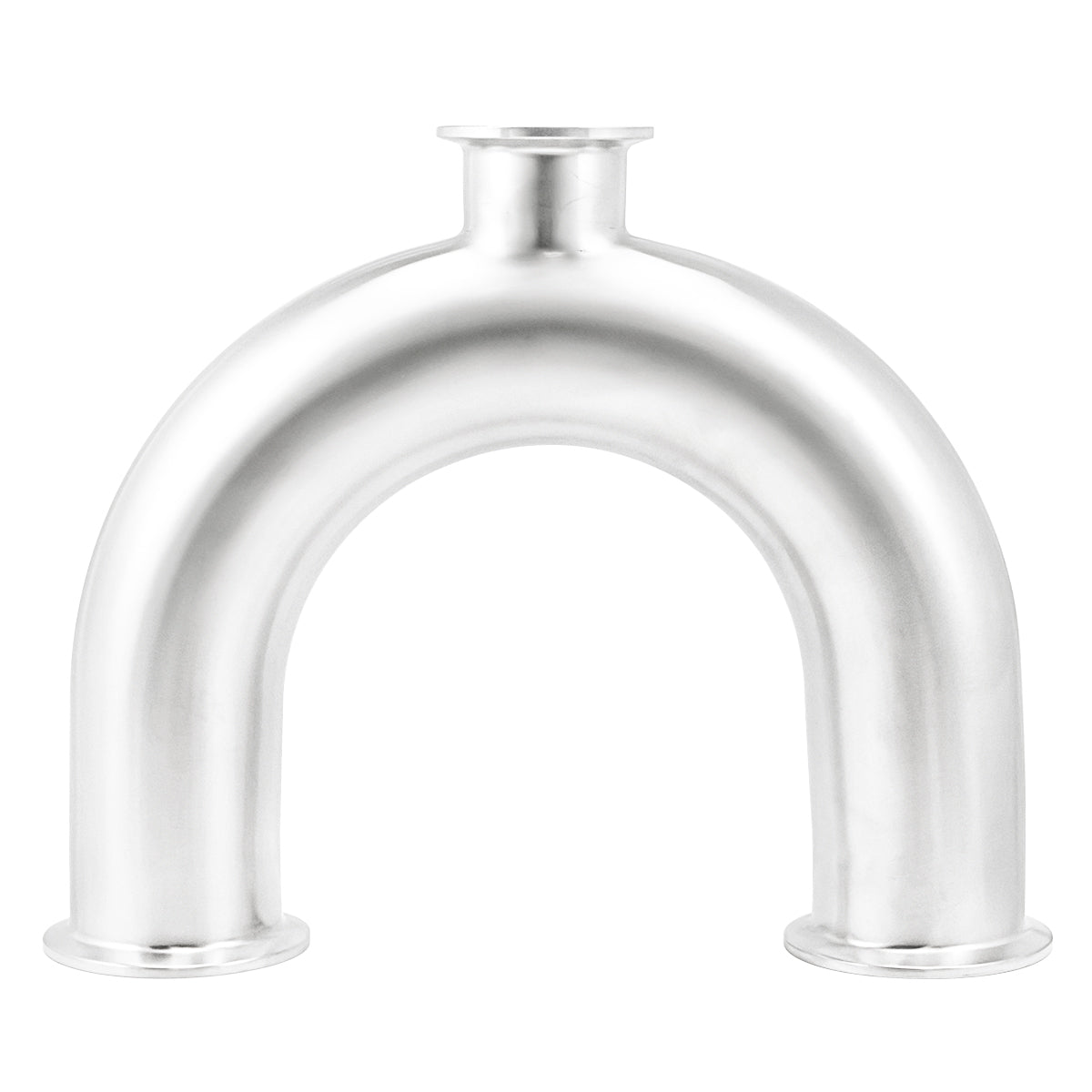 2" Tri Clamp X 1.5" Tri Clamp 180° Drop Elbow (U Bend) -Tri Clover Sanitary Stainless Steel