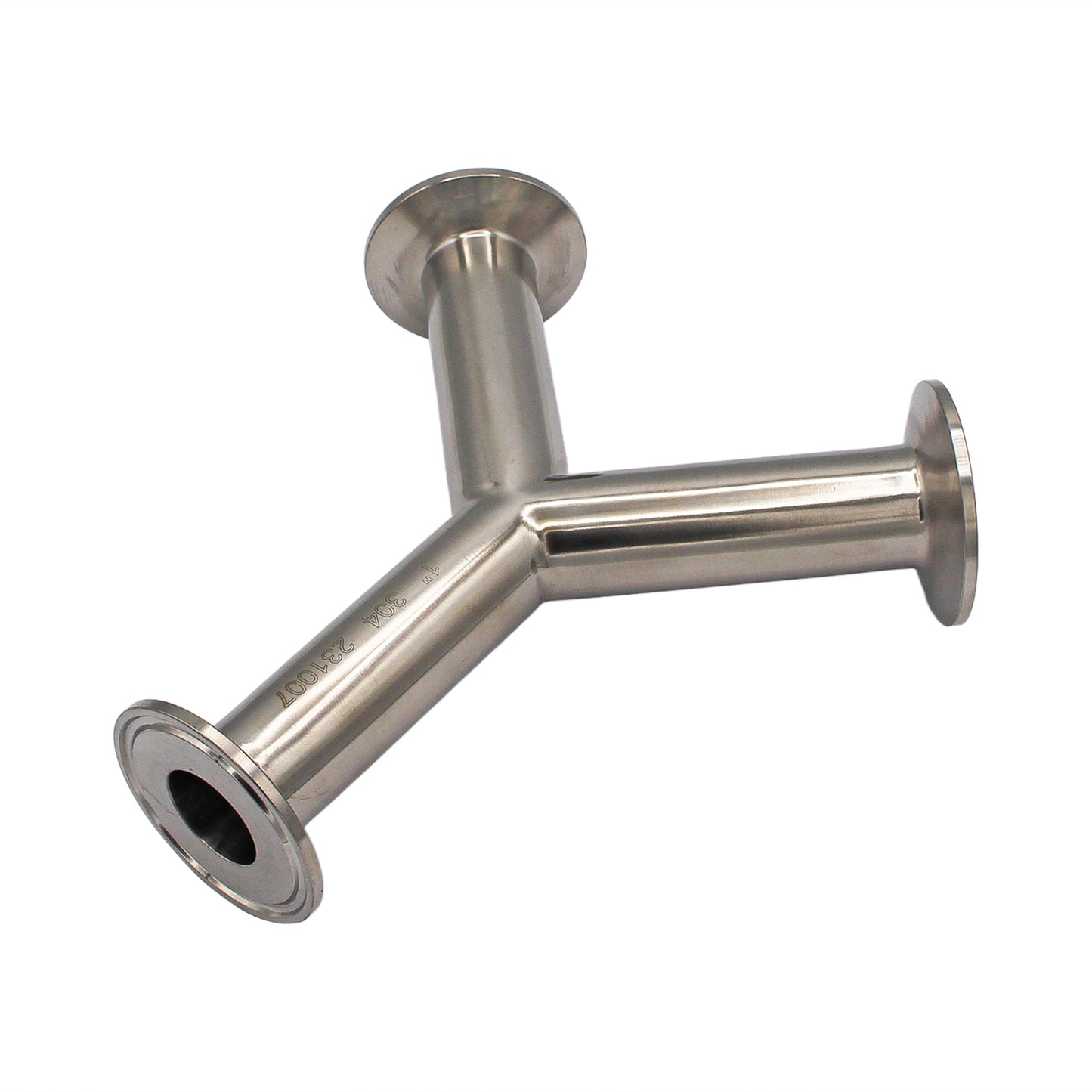 1" Tri Clamp Wye (Y-fitting)- Sanitary Stainless Steel