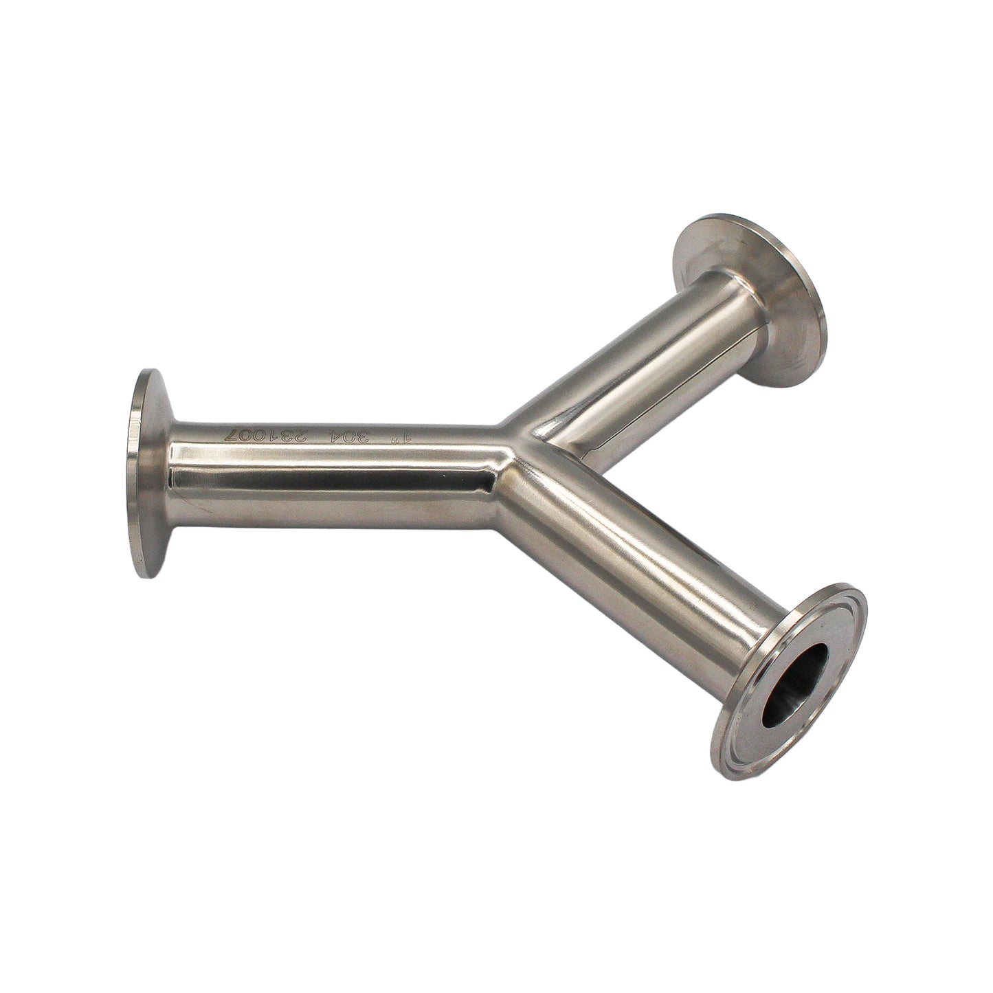 1" Tri Clamp Wye (Y-fitting)- Sanitary Stainless Steel
