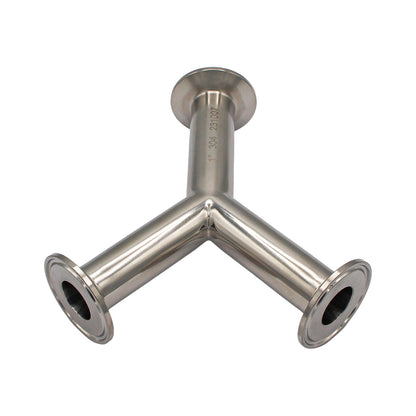 1" Tri Clamp Wye (Y-fitting)- Sanitary Stainless Steel