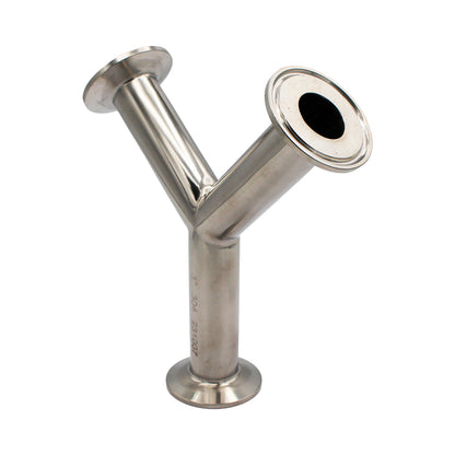 1" Tri Clamp Wye (Y-fitting)- Sanitary Stainless Steel