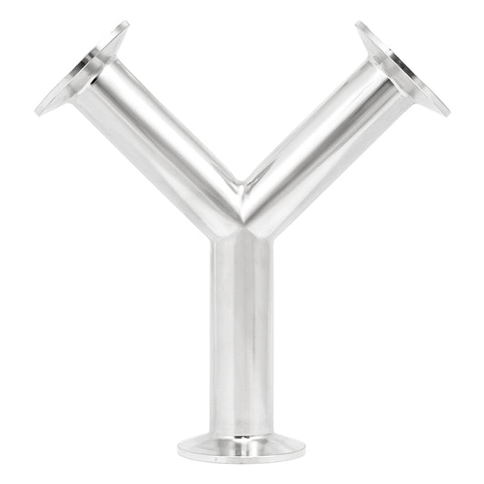 1" Tri Clamp Wye (Y-fitting)- Sanitary Stainless Steel