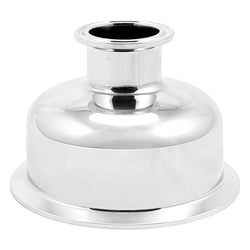 Stainless Steel Tri-Clover Concentric Bowl Reducer - 4" TC X 1.5" TC