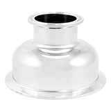 Stainless Steel Tri-Clover Concentric Bowl Reducer - 4" TC X 2" TC