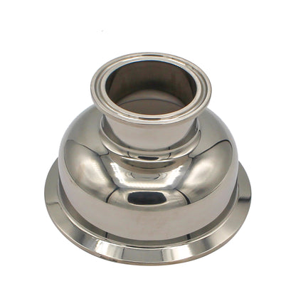 4" X 2" Tri Clamp Concentric Bowl Reducer - Tri Clover Sanitary Stainless Steel Fitting