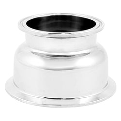 Stainless Steel Tri-Clover Concentric Bowl Reducer - 4" TC X 3" TC