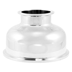 Stainless Steel Tri-Clover Concentric Bowl Reducer - 6" TC X 3" TC