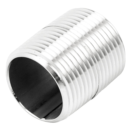 SS Brewtech 1" Male NPT Close Nipple - 304 Stainless Steel Pipe Fitting