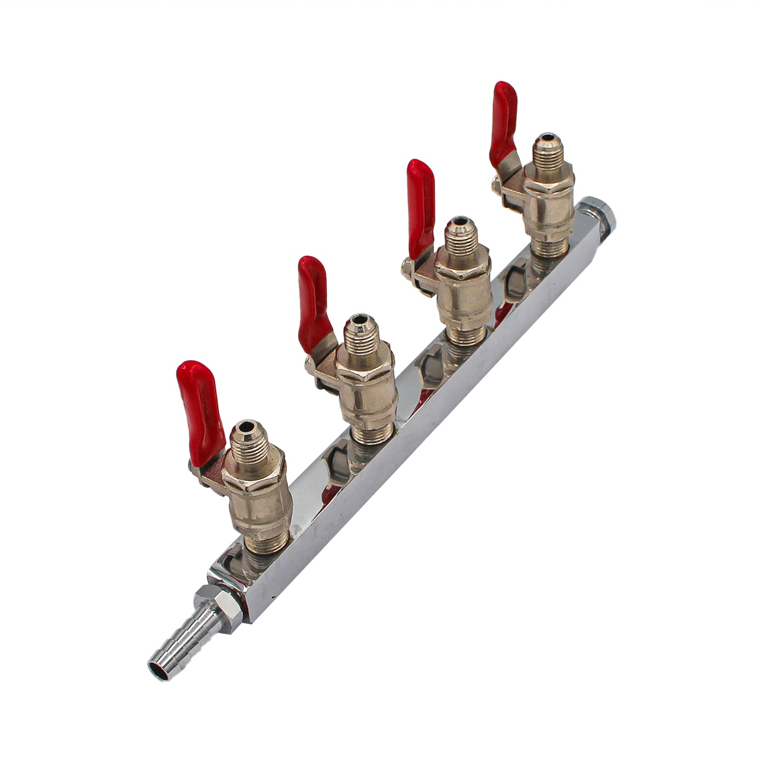 CO2 Gas Distributor - 4 Way (1/4" MFL & 3/8" Barb | Manifold) -  Canuck Homebrew Supply, Canada