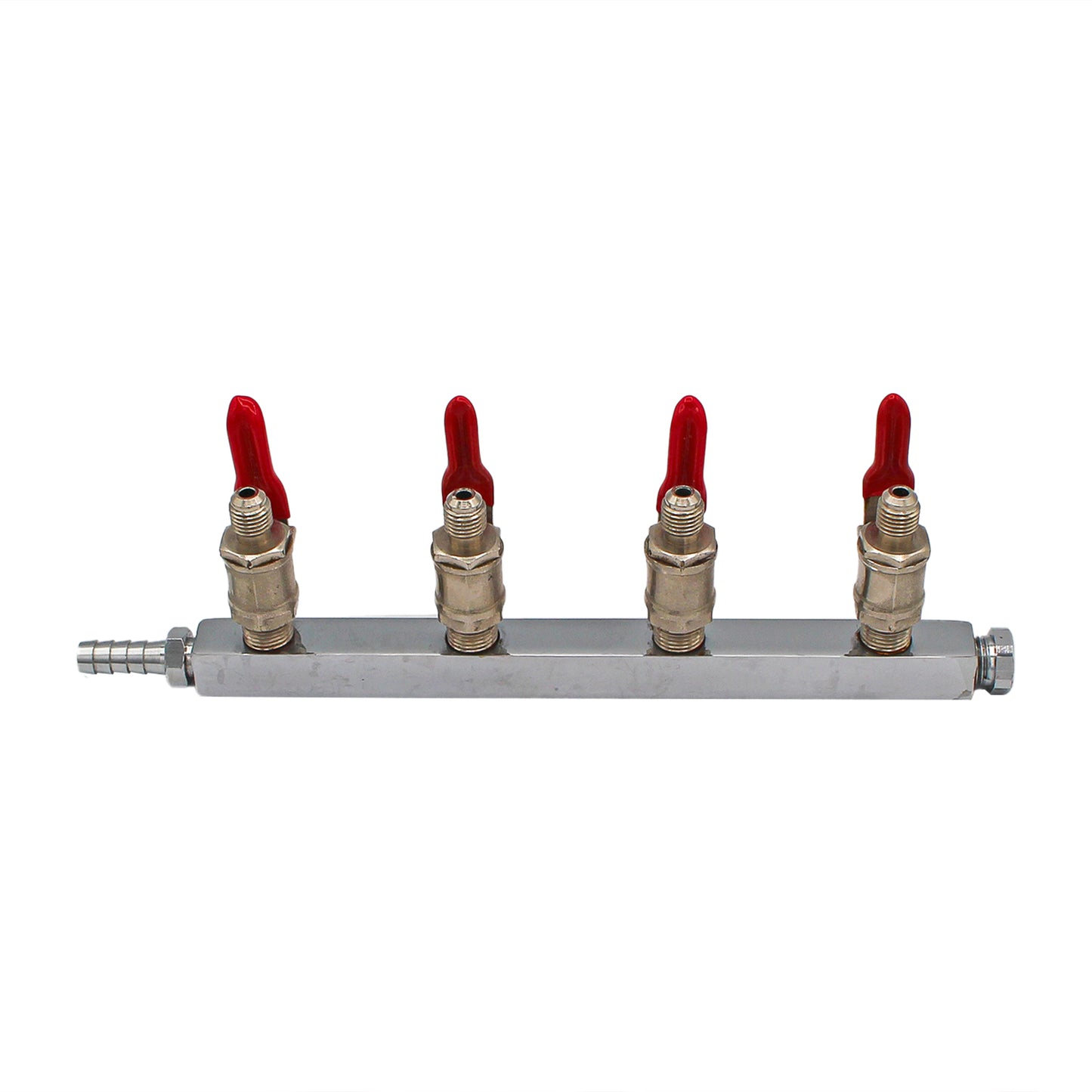 CO2 Gas Distributor - 4 Way (1/4" MFL & 3/8" Barb | Manifold) -  Canuck Homebrew Supply, Canada