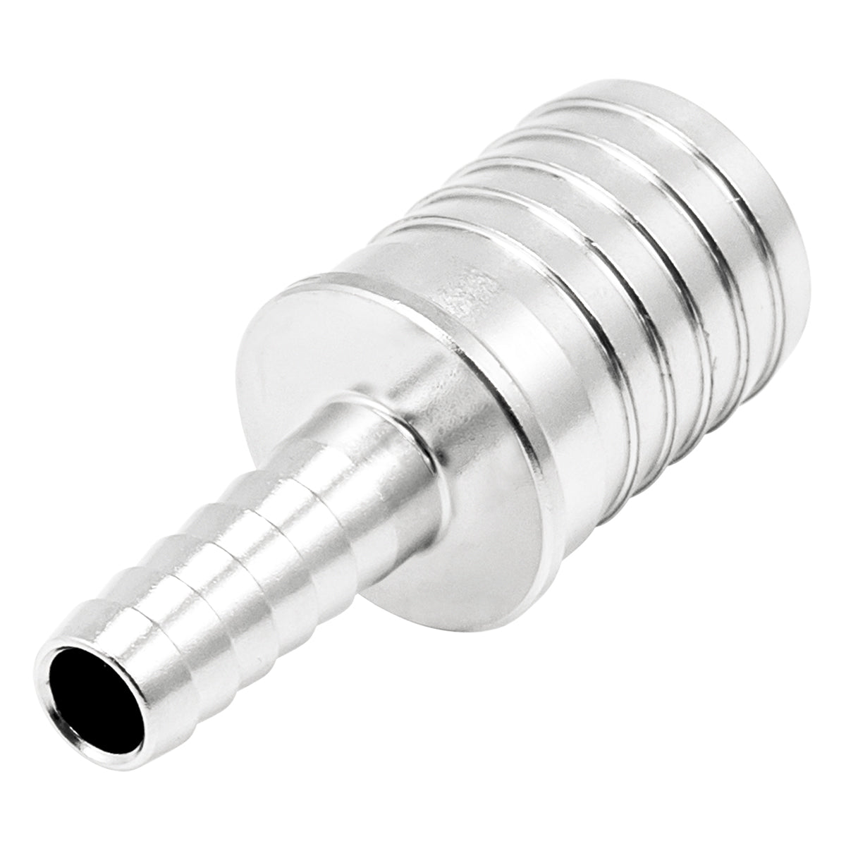 Stainless Steel Barbed Hose Splicer - 1/4" X 5/8"