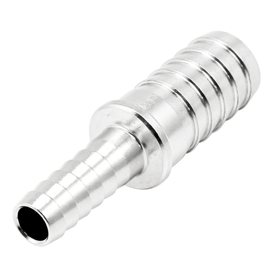 Stainless Steel Barbed Hose Splicer - 1/4" X 7/16"