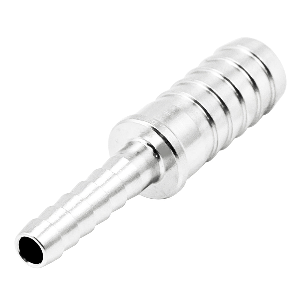 Stainless Steel Barbed Hose Splicer - 3/16" X 5/16"
